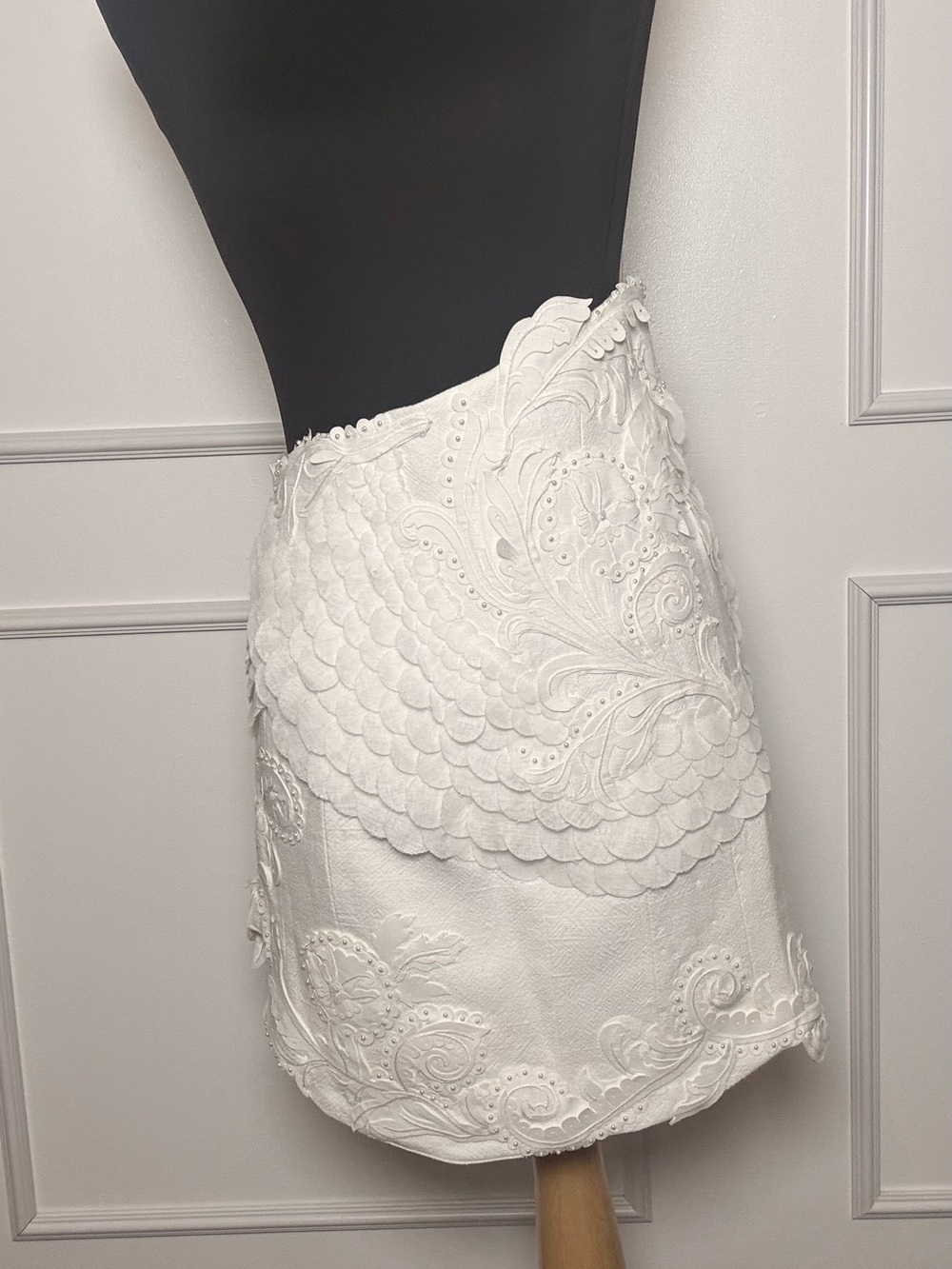 Zimmermann Tama Appliqué Filagree Mini Skirt size 2 Runway Collection Rare - Picture 10 of 15